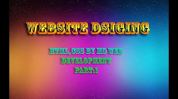website designing in urdu by MD Web Development.  Part 1