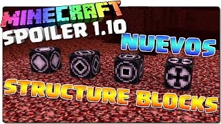 SPOILER MINECRAFT 1.10 | NOVEDADES Y NOTICIAS EN ESPAÑOL | NUEVOS STRUCTURE BLOCKS | UPDATE - REVIEW