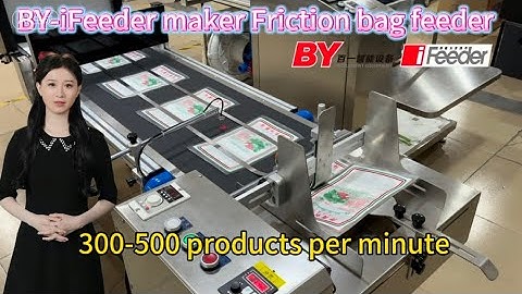 Friction bag feeder conveyor paging machine #technology #machine #maker #ifeeder #conveyor #bag