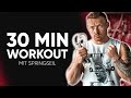 30 Minuten SPRINGSEIL Workout zum Mitmachen (Ganzkörper Intervall Training)