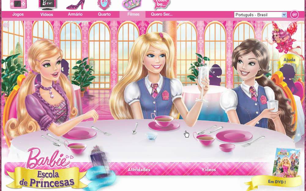 Jogo Barbie Escola de Princesas 