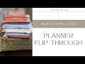 March and April 2022 Planner Flip