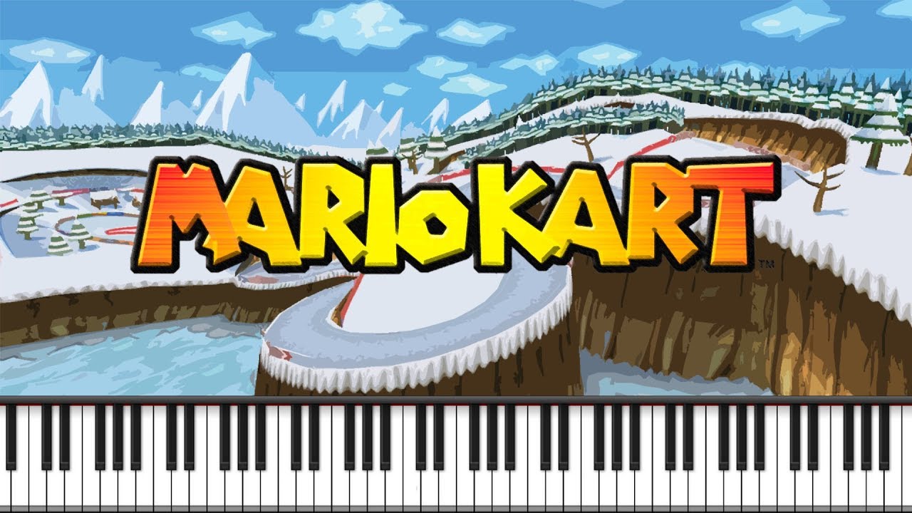 Synthesia [Piano Tutorial] DK Pass - Mario kart DS | Harsh Version