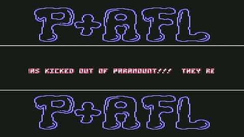 Paramount (P) & Alpha Flight (AFL) Intro 3! Commodore 64 (C64)