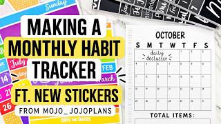 Turning My Planner Into a Habit Tracker | New Mojo_JojoPlans Stickers