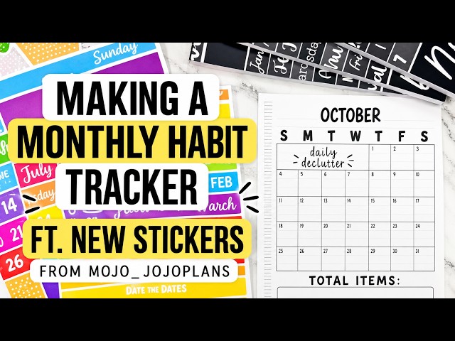 Turning My Planner Into a Habit Tracker | New Mojo_JojoPlans Stickers