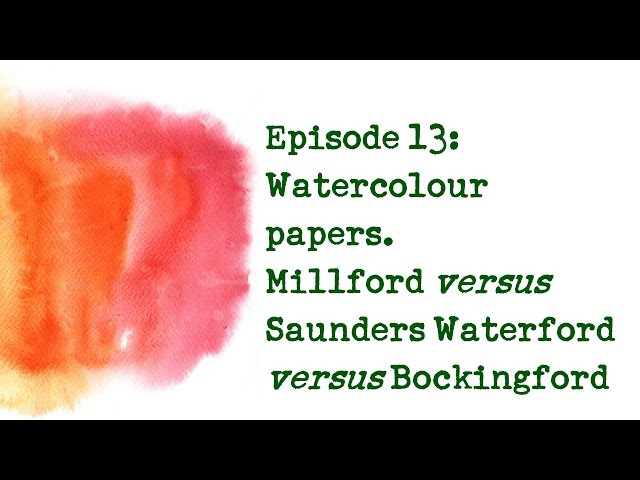 Rob's Art Supply Reviews: Winsor Newton Bockingford Watercolour Paper