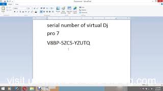 serial number of Virtual Dj pro 7 screenshot 5