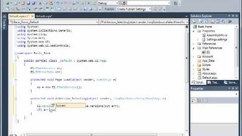 ASP.NET Page Creation with TM1:Creating and Binding Data Sources (Part 3 of 5)