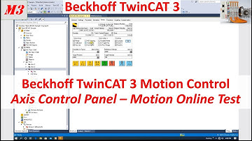 MB03. [TwinCAT 3 NC] Axis Control Panel - Motion Online Test [3/20]