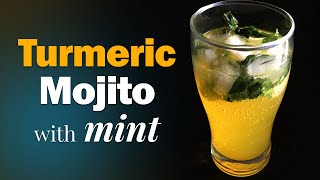 turmeric mojito mocktail | immunity drink | 5 min healthy non alcoholic summer drink recipe at home