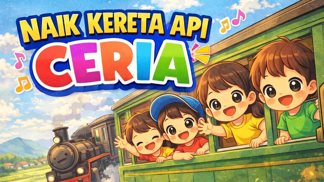 Tut Tut Kereta Api! 🚂 Lagu Anak Ceria