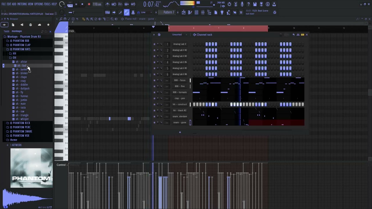 making a JVCXB type beat for REDDA (silent cookup)