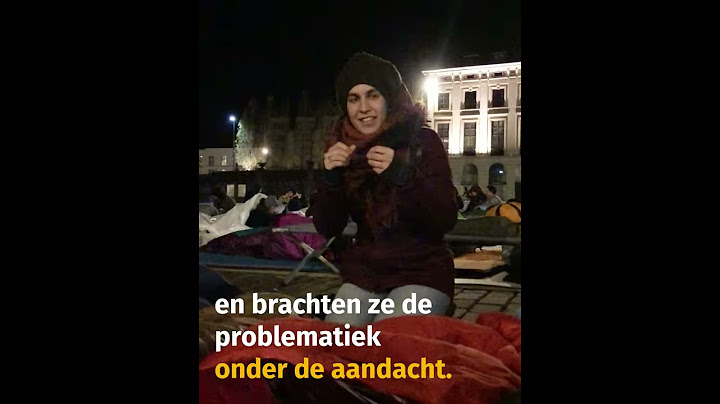 Gentenaars slapen buiten om solidair te zijn met daklozen