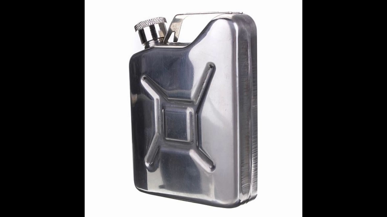 Sting Store Redwood Flask - 5 oz Stainless Steel Flask bags Flask + Funnel Silver