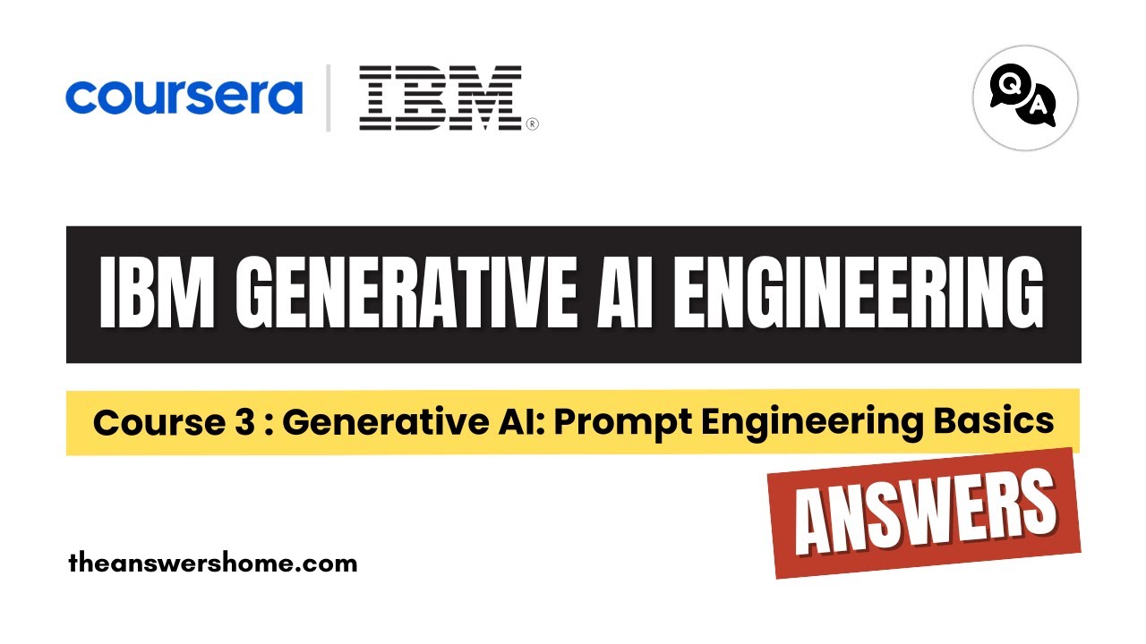 Generative AI Prompt Engineering Basics Coursera Answers ...