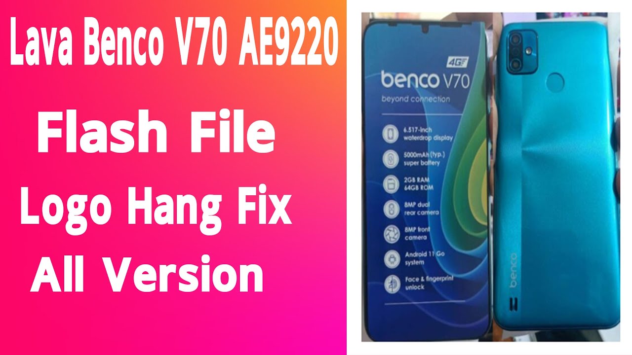 Lava Benco V70 AE9220 Flash File 100% Tested