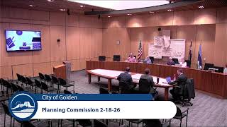 City of Golden Planning Commission 2-18-26