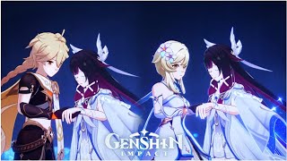 Aether vs Lumine - Luna III Archon Quest Cutscenes Comparison (Genshin Impact Version 6.2)