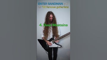 Thumbnail of ENTER SANDMAN solo as 10 famous guitarists #metallica