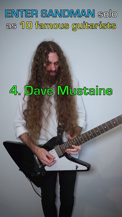 ENTER SANDMAN solo as 10 famous guitarists #metallica