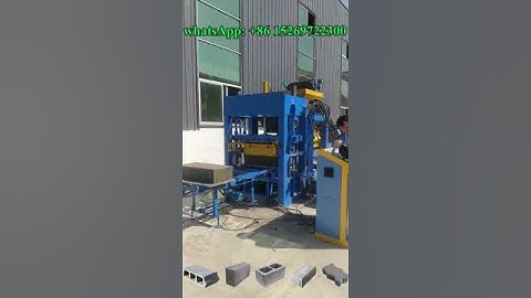 QT4-20 concrete block making machine China automatic cement brick plant price for sale #construction