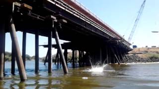 Crazy bridge jump! Backflip