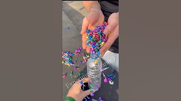Making a huge cracking cracker #firework #cracker #trick #diy  #waterbottle