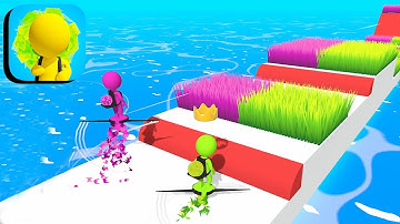 Grass Race Gameplay 🌈🌲🏃‍♂️ All Levels 15-16