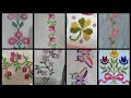 100+ Amazing and Elegant Floral Cross stitch patterns || Charsuti Kerhai Ideas For Everything||