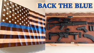 American Flag Gun Storage