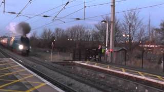 A4 Class Locomotive 4464 'Bittern' Storming Grantham - 071213
