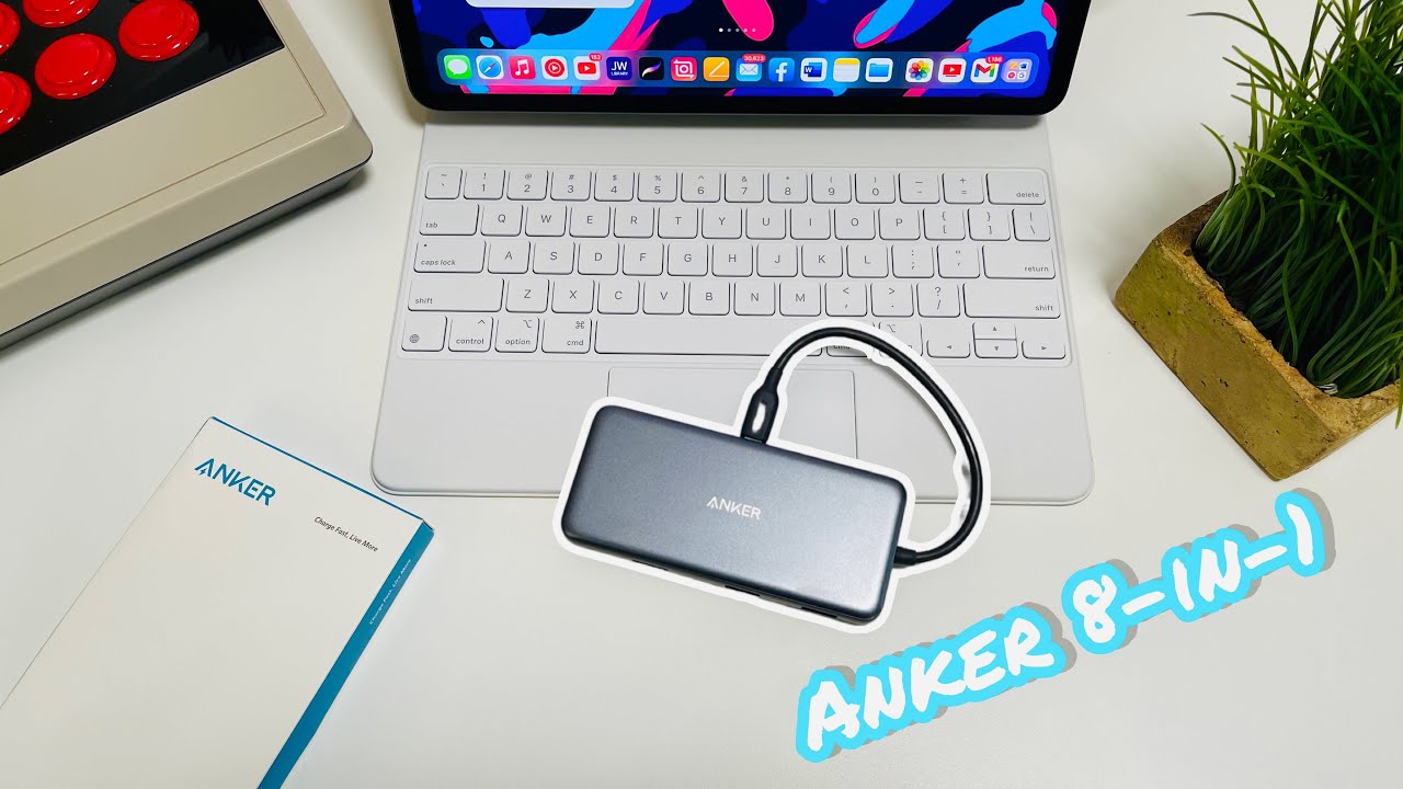 New iPad Accessory!!! Anker PowerExpand 8in1 Hub YouTube