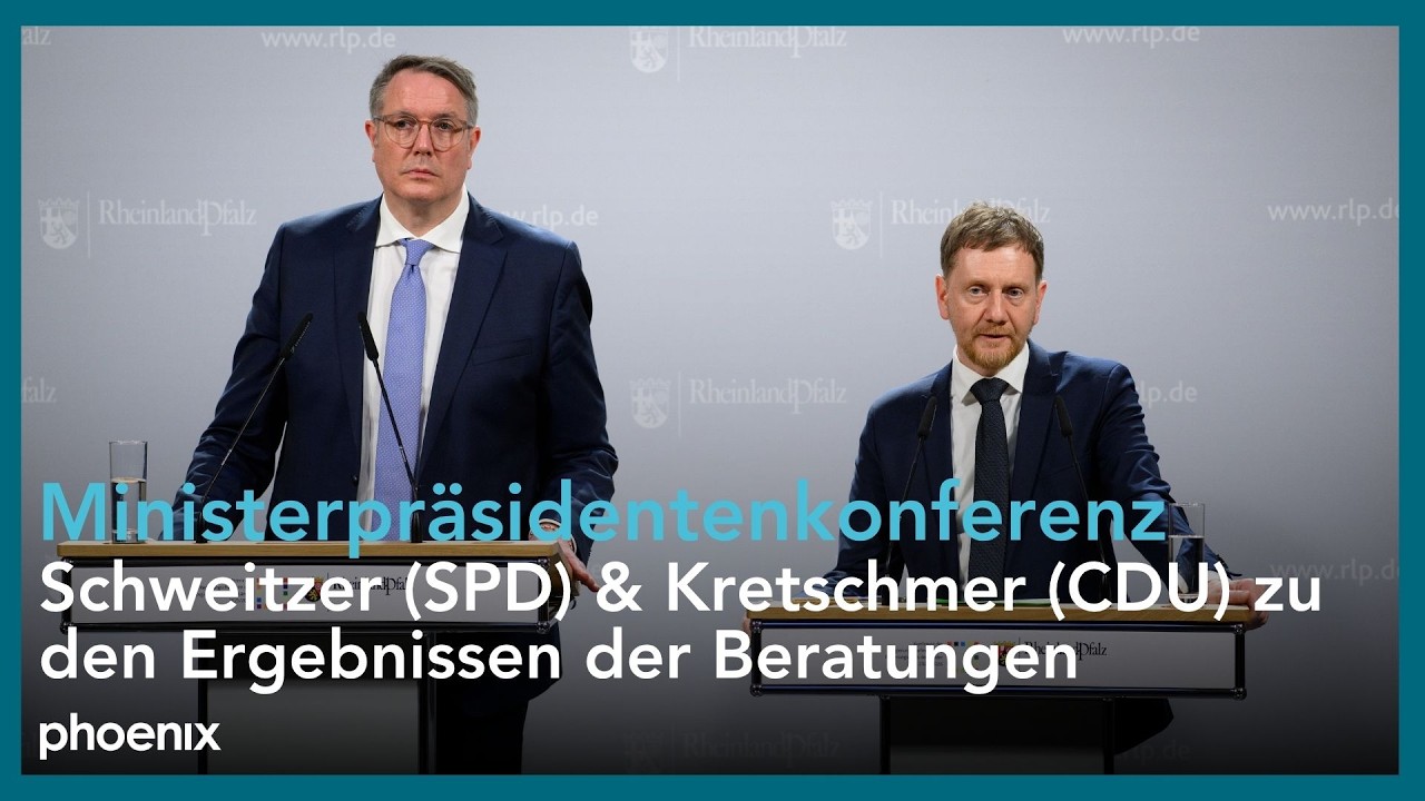 Alexander Schweitzer (SPD) und Michael Kretschmer (CDU) zu den Ergebnissen der Beratungen der MPK