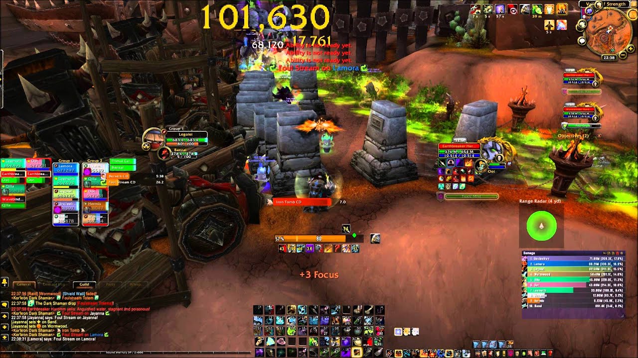 Sound and Fury versus Kor'kron Dark Shaman 10 man heroic