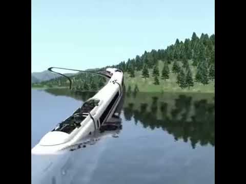 Поезд под водой - YouTube