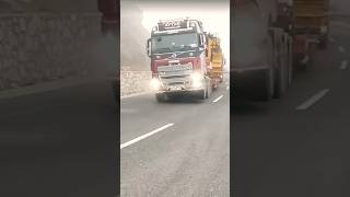 Unstoppable Power! Volvo FH16 Pulling Giant Bulldozer! 😱🚛 #shortvideo #truckmania