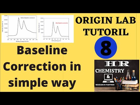 baseline correction in origin||Origin Lab (base line correction of XPS)