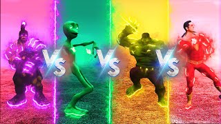 COLOR DANCE CHALLENGE DAME TU COSITA VS HULK VS SHAZAM  - Alien Green dance challenge by MONSTYLE GAMES 6,824 views 1 year ago 1 minute, 52 seconds