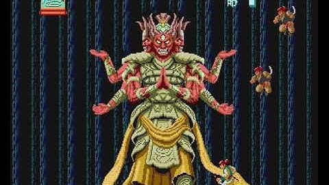 Parallax Scrolling samples - Ninja Spirit - pc engine - RGB