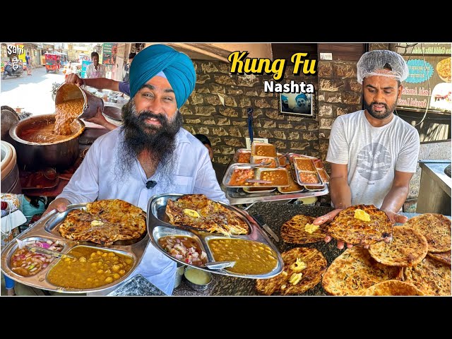 70/- Arshi ka Punjabi Karate Kulcha | Street Food India | Kung Fu Nashta class=