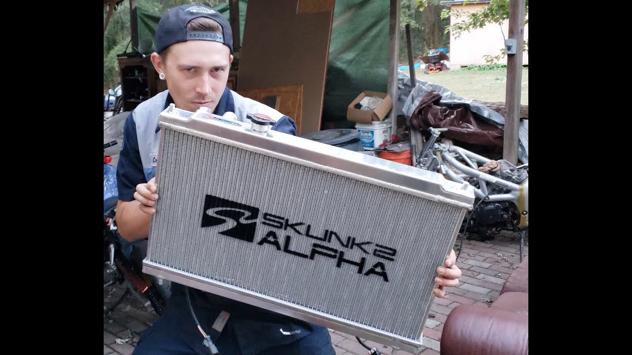REVIEW Skunk2 Radiator and Mishimoto Fan Shroud! 94-01 Integra - YouTube