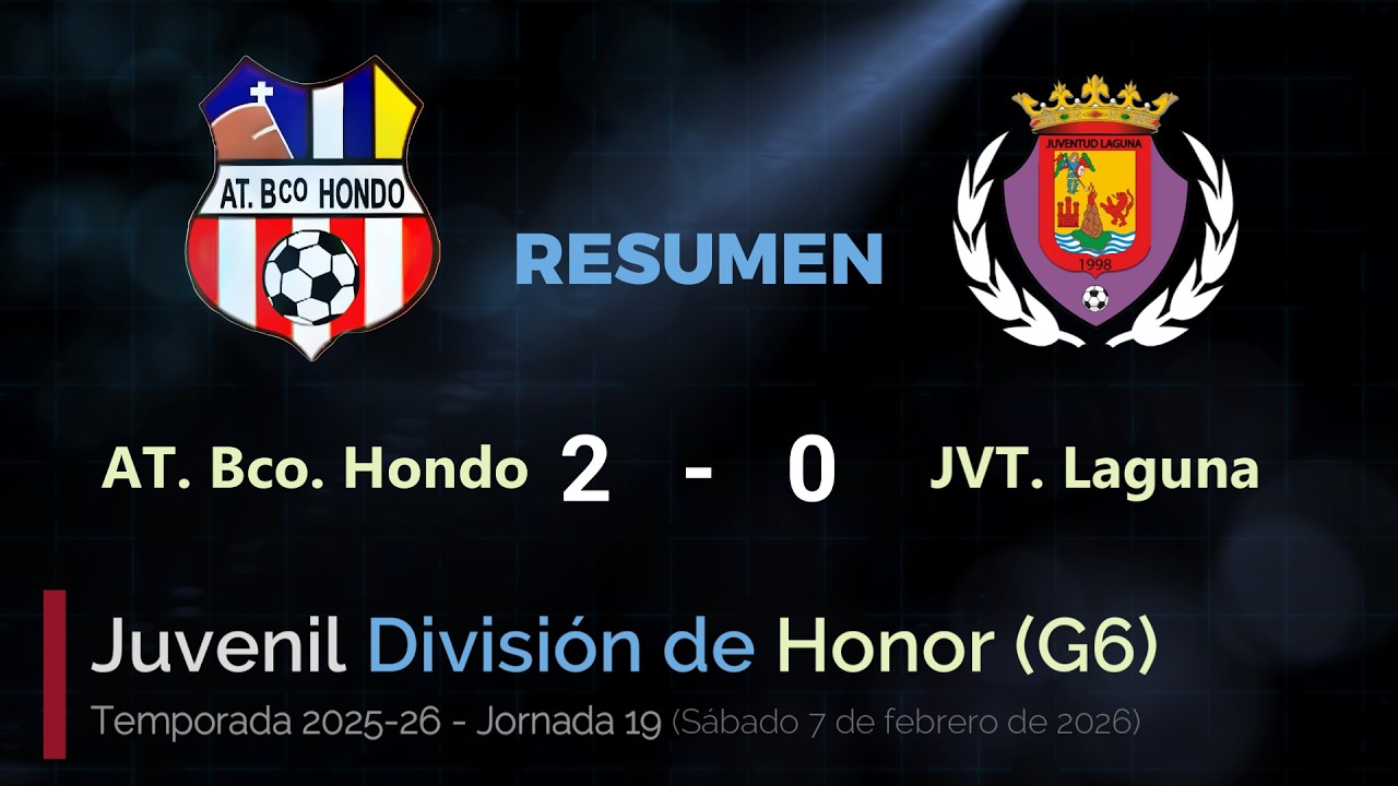 Bco. Hondo - Juventud Laguna. Juvenil División de Honor