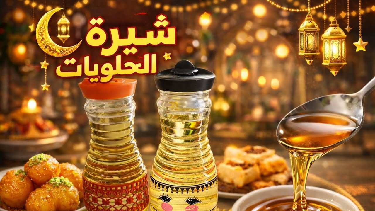 شيرة رمضان المثالية | القوام المتوسط والثقيل للحلويات 🍯