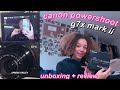 canon powershot g7x mark ii unboxing + review