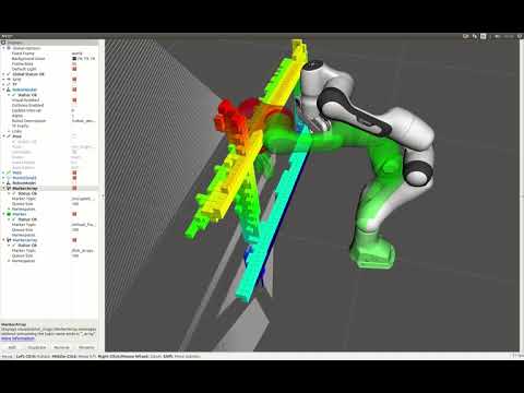 Visualizing collision detection for the manipulator teleoperation