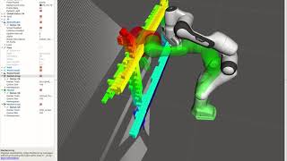 Visualizing collision detection for the manipulator teleoperation