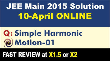JEE Main 2015 Physics Solutions | Simple Harmonic Motion-01