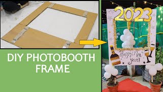 DIY Photobooth frame from old cardboard boxes | #diy frame| #photobooth screenshot 3