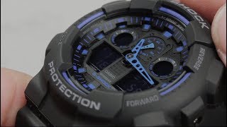 Обзор наручных часов CASIO G-SHOCK GA-100-1A2 - видеообзор от интернет-магазина MinutaShop.ru